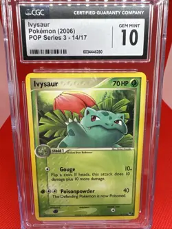 2006 Pokemon Pop Series 3 #14 Ivysaur GEM MINT 10 CGC Pokemon TCG Vintage - Image 1