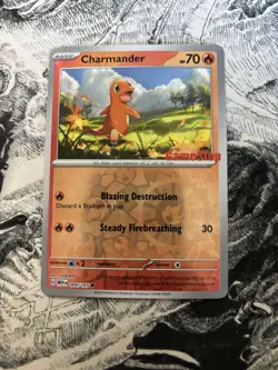 Pokemon Charmander 004/165 GameStop Exclusive Reverse Holo Promo NM - Image 1