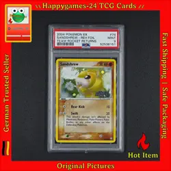 PSA 9 - Sandan - Sandshrew Pokemon Karte 74/109 EX Team Rocket Returns /Y95 - Image 1