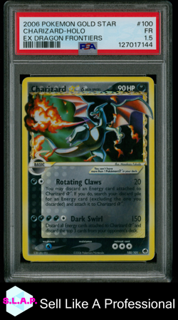 CHARIZARD-HOLO EX DRAGON FRONTIERS POKEMON EX DRAGON FRONTIERS 2006 100 PSA 1.5 - Image 1
