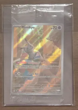 Pokemon TCG - Mimikyu SVP075 Paldean Fates ETB Black Star Promo - Sealed - Image 1