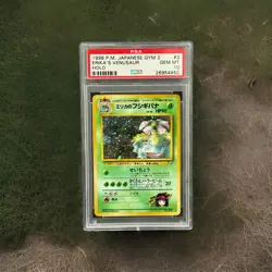 1998 Pokemon Japanese Gym 2 Erika's Venusaur Holo w/ Swirl PSA Gem Mint 10 - Image 1