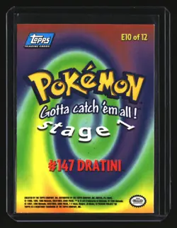 Pokemon Topps #147 Dratini (E10 of 12) Light Play - Image 2