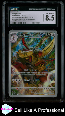 KINGAMBIT POKEMON BLACK STAR PROMOS 130 2024 ENG CGC 8.5 - Image 1