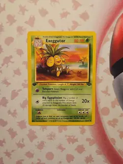 Pokemon TCG Exeggutor Jungle 1st Edition Uncommon 35/64 Damaged WOTC 1999 - Image 1