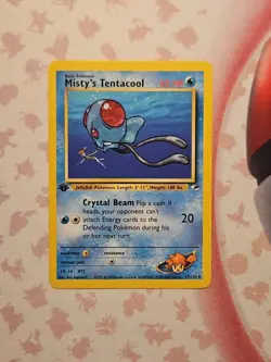 Pokemon TCG Misty's Tentacool Gym Heroes 1st Edition Uncommon 57/132 LP WOTC - Image 1