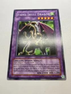 Yu-Gi-Oh! Fiend Skull Dragon Rare Unlimited DB2-EN154 HP - Image 1