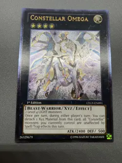 Yu-Gi-Oh! Constellar Omega Ultimate Rare 1st Edition LTGY-EN091 LP - Image 1