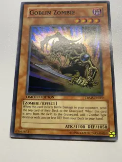 Yugioh Goblin Zombie Limited Edition Super Rare CRMS-ENSE2 HP - Image 1