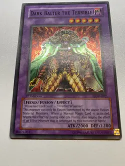 Yu-Gi-Oh! Dark Balter The Terrible Super Rare 1st Edition LOD-002 HP - Image 1