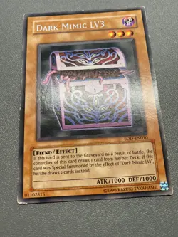 Yu-Gi-Oh! Dark Mimic LV3 Rare Unlimited SOD-EN010 HP - Image 1