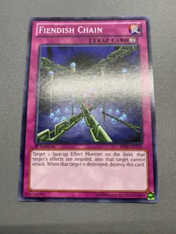 Yu-Gi-Oh! Fiendish Chain Common 1st Edition BP01-EN105 MP - Image 1