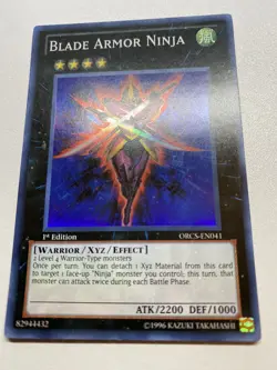 Yu-Gi-Oh! Blade Armor Ninja Super Rare 1st Edition ORCS-EN041 MP - Image 1