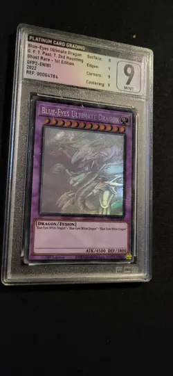 Yugioh Blue-Eyes Ultimate Dragon Englisch Ghost Rare PCG 9 - Image 1