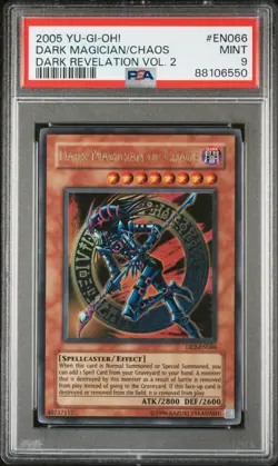 2005 Yu-Gi-Oh! Dark Magician Of Chaos Dark Revelation 2 DR2 Ultra Rare PSA 9 - Image 1