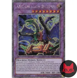 Yugioh ABC-Dragon Buster RA04-EN271 Platinum Secret Rare 1st Edition NM - Image 1