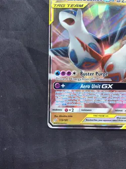 Pokemon Cards: Team Up Rare Holo: Latias & Latios GX 113/181 - Image 5