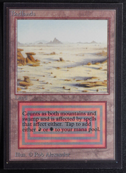 Badlands Magic Card International Collectors' Edition ICE MTG - Image 1