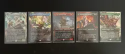 BORDERLESS Planeswalker Card Set. Modern Horizons 3. Magic The Gathering. NM. - Image 1