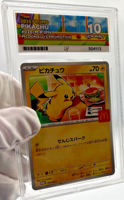 Pokemon Cards - ACE 10 Pikachu 020/M-P - JPN McDonalds Promo Burgerchu - PSA - Image 3