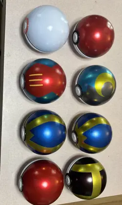 Pokemon TCG PokeBall Tin Various Balls EMPTY No cards Lot Of 8 Lot #2 - Image 2