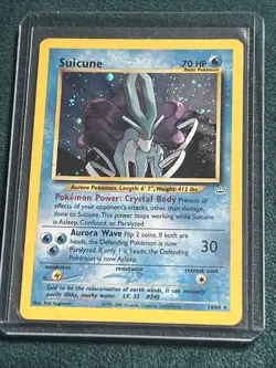 Suicune 14/64 Neo Revelation Holo Pokemon Card - Image 1