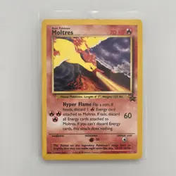 Moltres #21 Black Star Movie WOTC Promo Legendary Bird Pokemon TCG Card LP+ - Image 1