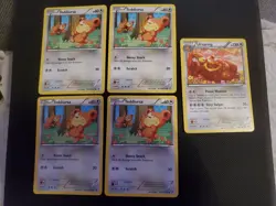 x4 Teddiursa RC15/RC25 x1 Ursaring RC16 Pokemon TCG Cards Radiant Collection - Image 1