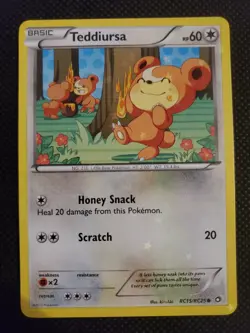 x4 Teddiursa RC15/RC25 x1 Ursaring RC16 Pokemon TCG Cards Radiant Collection - Image 2