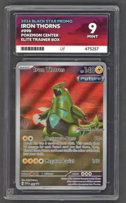 Pokemon Cards - ACE 9 Iron Thorns 098 - Pokemon Center ETB Promo - PSA BGS CGC - Image 1
