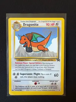 Pokemon TCG Dragonite Black Star Promo Card 1999 Pokemon: The First Movie - Image 2