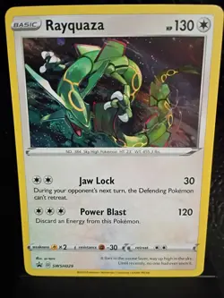 Rayquaza SWSH029 SWSH: Sword & Shield Promo Card holo NM amazing condition - Image 1