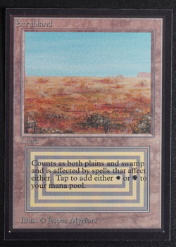 Scrubland Magic Card International Collectors' Edition ICE MTG - Image 1