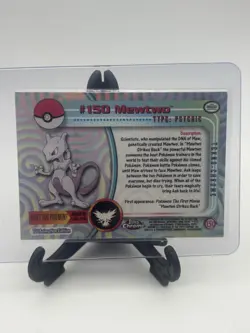 Mewtwo Topps Chrome Series 2 Holo Near Mint Topps #150 Pokemon Trading Card Game - Image 3