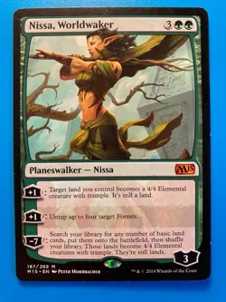 MTG 1x Nissa, Worldwaker # 187 Core Set 2015 M15 Magic the Gathering Card x1 NM - Image 1