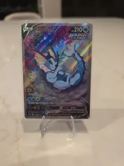 Pokemon Vaporeon v SWSH181 Sword & Shield Promo Card Holo Mint Condition - Image 1