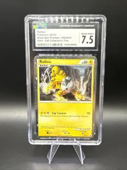 Raikou HGSS19 Holo Black Star Promo CGC 7.5 NM+ Pokemon Card 2010 - Image 1