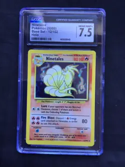 Pokemon Cards: Base Set Rare Holo: Ninetales 12/102 CGC 7.5 - Image 2