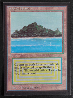 Tropical Island Magic Card International Collectors' Edition ICE MTG - Image 1