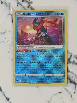 Radiant Greninja 046/189 Astral Radiance Ultra Rare Holo Pokemon Card NM - Image 1