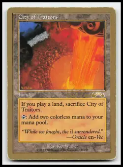 City of Traitors World Championship Decks Gold Border Magic The Gathering Card - Image 1