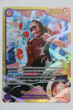 One Piece Card Game Monkey.D.Luffy Reprint EB02-061 SEC English prb 02 full art - Image 1