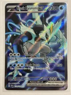 Black Kyurem ex 218/191 - Surging Sparks Ultra Rare Holo Pokemon Card NM - Image 1