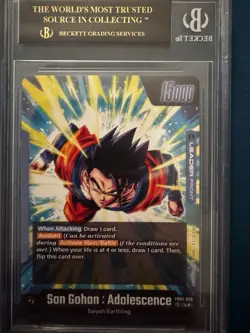 Son Gohan: Adolescence [Alt Art] FB04-026 Dragon Ball Cards BGS 10 Black Label - Image 2