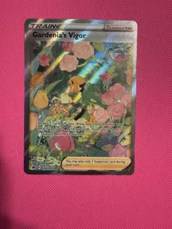 Pokemon TCG Card Crown Zenith Gardenia's Vigor GG61/70 Full Art Trainer NM - Image 1