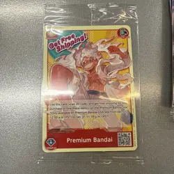 ONE PIECE CARD GAME MONKEY.D.LUFFY PREMIUM BANDAI CARD GAMES FEST 23-24 ENGLISH - Image 1