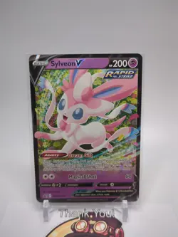 Sylveon V SWSH202 Black Star Promo Ultra Rare Holo Pokemon TCG Card NM - Image 1