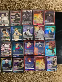 Union Arena 28 card lot Textured Super rares Bleach Fullmetal Alchemists HxH etc - Image 2