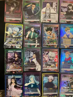 Union Arena 28 card lot Textured Super rares Bleach Fullmetal Alchemists HxH etc - Image 4
