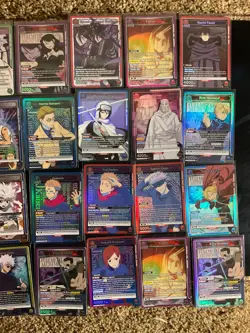 Union Arena 28 card lot Textured Super rares Bleach Fullmetal Alchemists HxH etc - Image 5